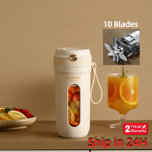 10 Blades Electric Portable Blender –