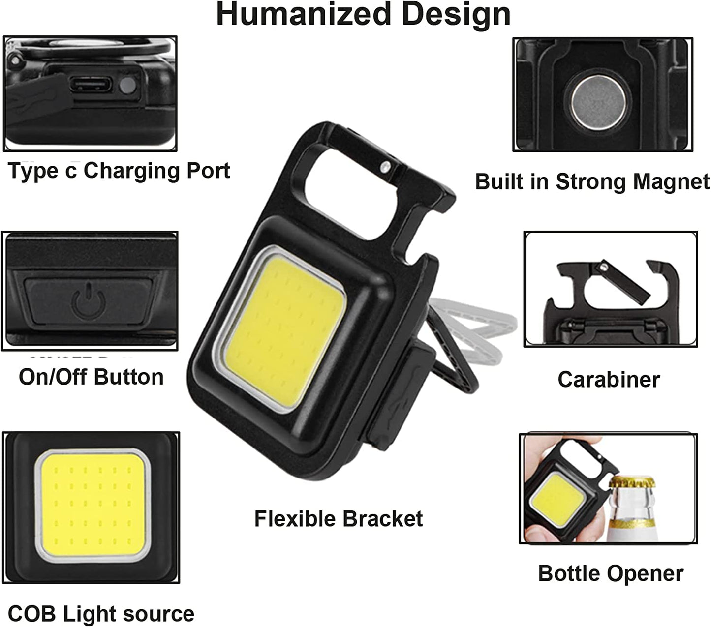 Cob Keychain Work Light –