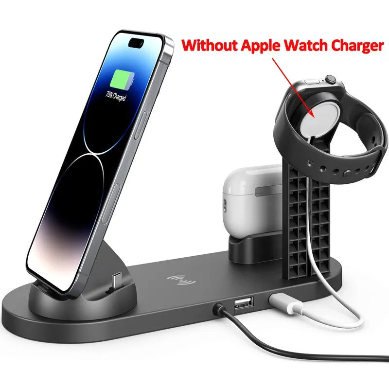 5 In 1 Wireless Charger Stand Pad For iPhone –