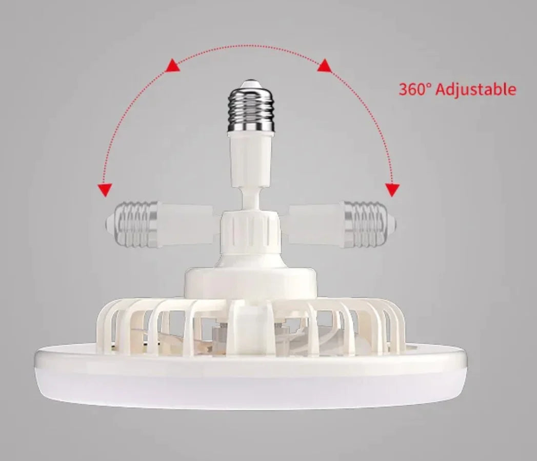 Socket Fan Light with Remote Control –