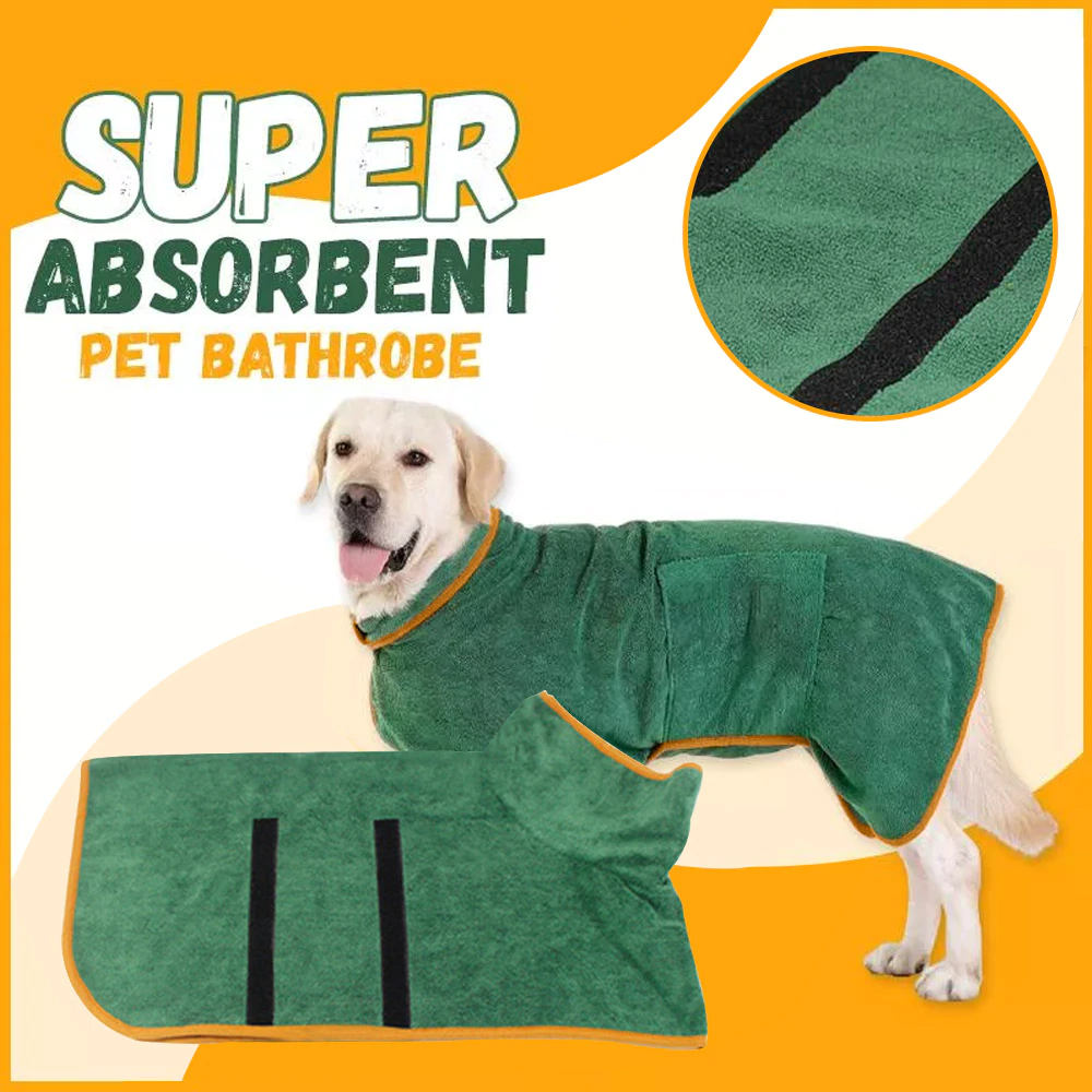 Dog Bathrobe Towel –