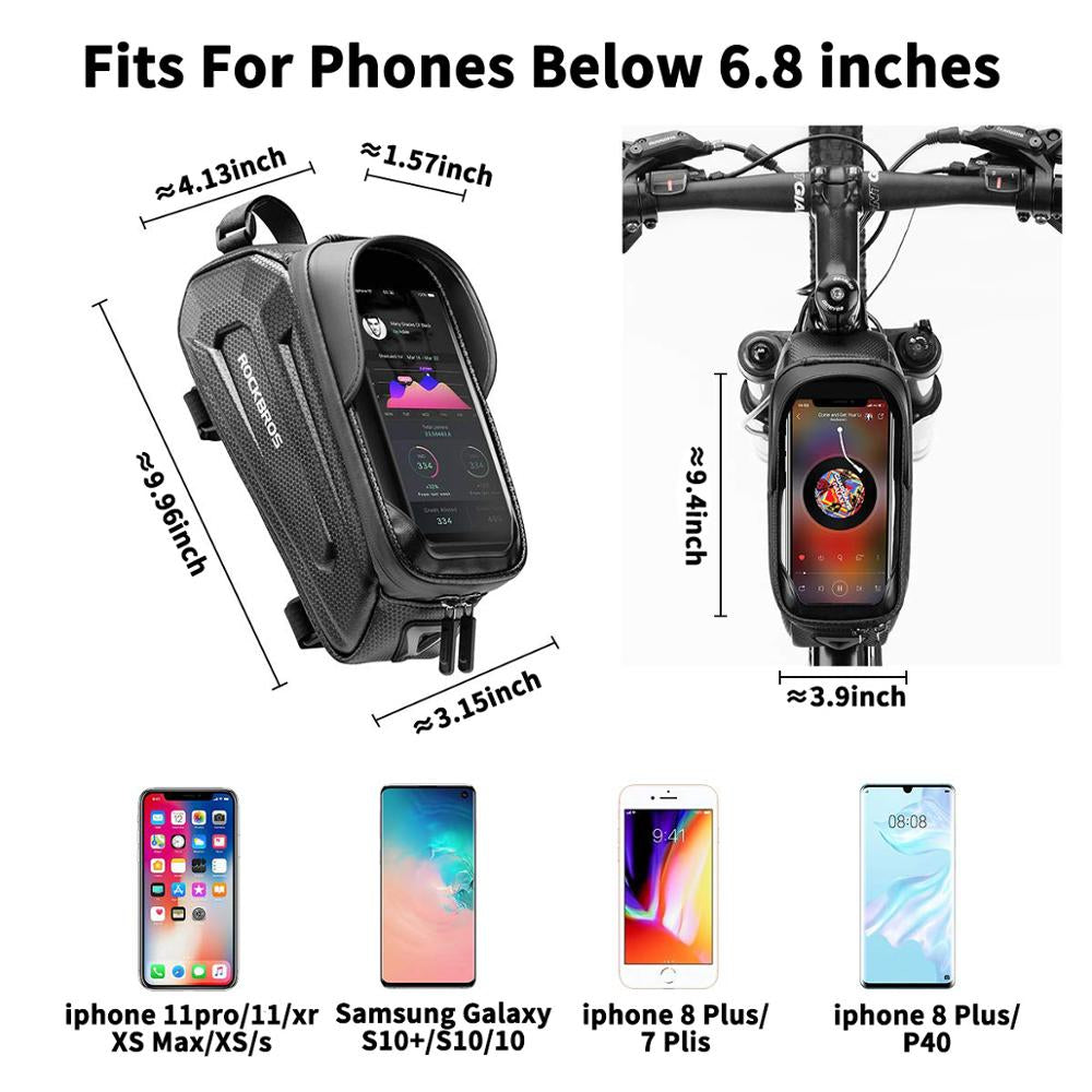 Waterproof Bicycle Touch Screen Cycling Bag –