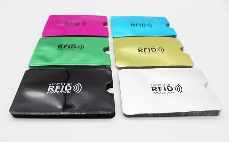 10-Piece RFID Blocking Card Holder – Secure Aluminum Protection for Your Cards –