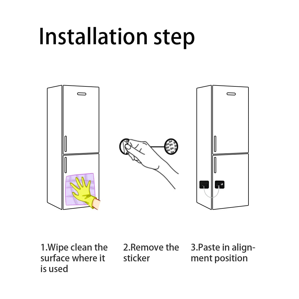 Stainless Steel Child Safety Lock – Strong Cabinet, Fridge, and Window Protection