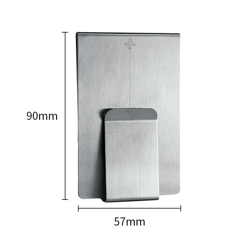 Stainless Steel Money Clips Slim Money Clip Wallet For Men ID Credit Card Holder Double Sided Holder Wallet Women Customizable –