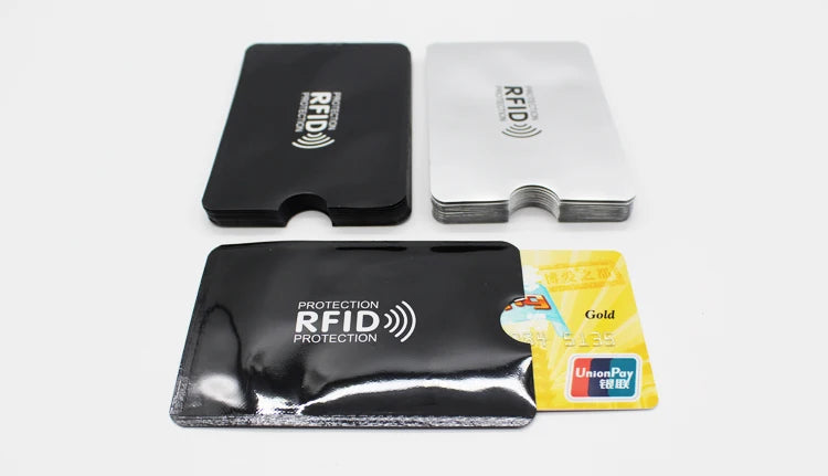 10-Piece RFID Blocking Card Holder – Secure Aluminum Protection for Your Cards –