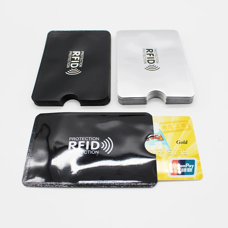 10-Piece RFID Blocking Card Holder – Secure Aluminum Protection for Your Cards –