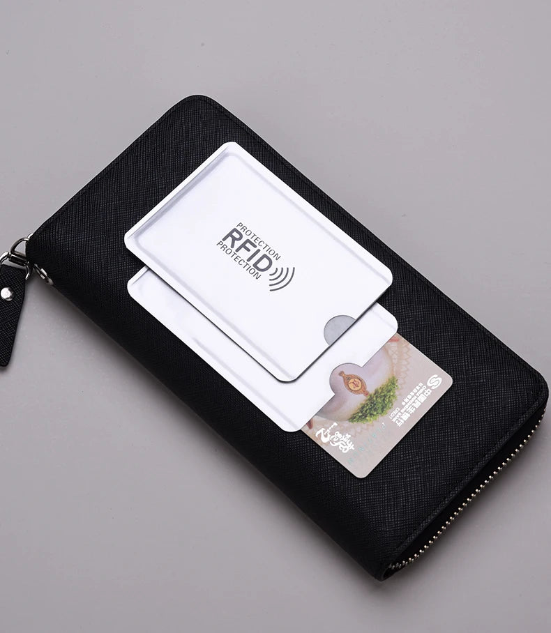 10-Piece RFID Blocking Card Holder – Secure Aluminum Protection for Your Cards –