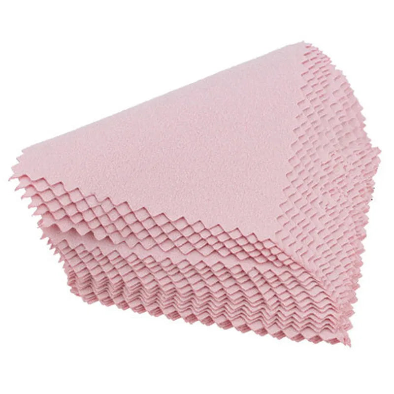 50-Piece Jewelry Polishing Cloths – Anti-Tarnish Cleaning for a Lasting Shine –