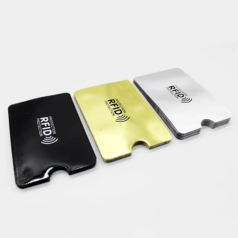 10-Piece RFID Blocking Card Holder – Secure Aluminum Protection for Your Cards –