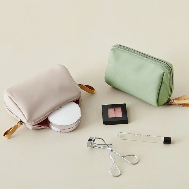 Simple Solid Color Cosmetic Bag for Women 2022 New Makeup Bag Pouch Toiletry Bag Waterproof Make Up Purses Case Hot Dropshipping –