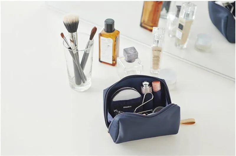 Simple Solid Color Cosmetic Bag for Women 2022 New Makeup Bag Pouch Toiletry Bag Waterproof Make Up Purses Case Hot Dropshipping –