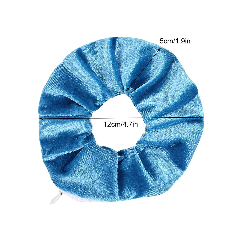 Sight Secret Hair Tie Hair Scrunchie ⁣⁣⁣⁣Hidden Storage Compartment With Zip Stash Pocket Travel Diversion Stash Safe Container –