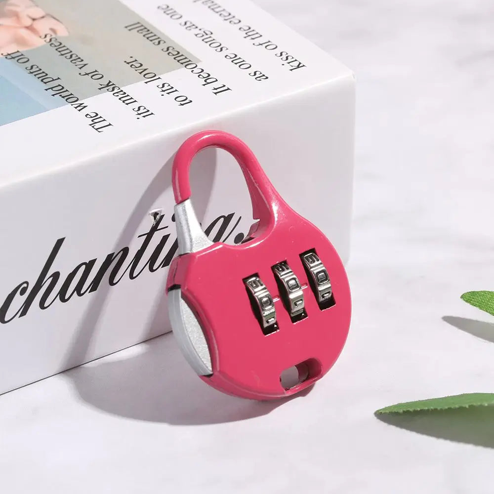 3-Digit Combination Travel Padlock – Secure Your Luggage with Ease –