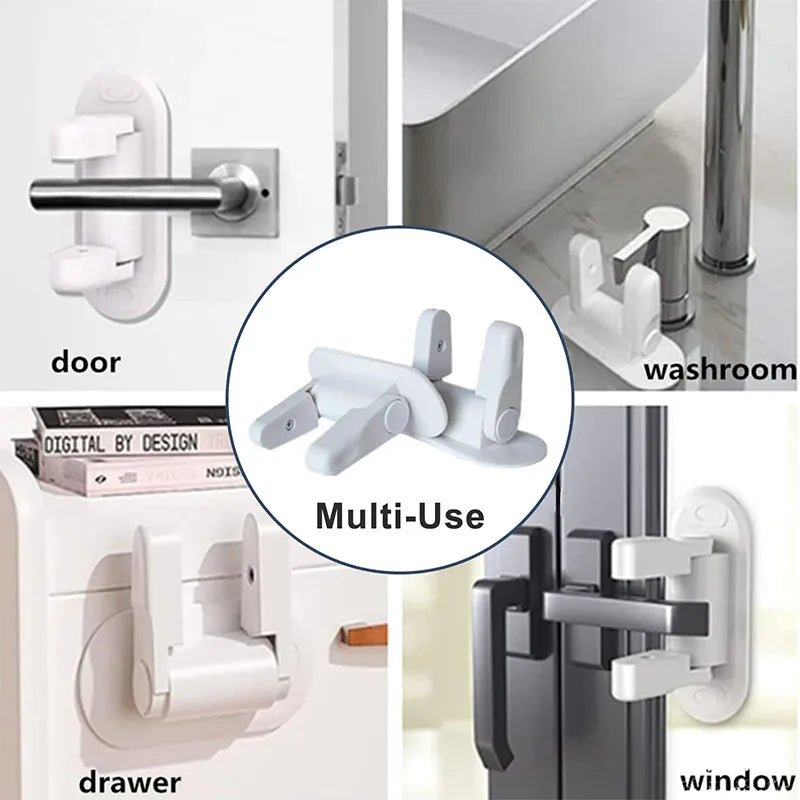 Child & Pet Safe Door Lever Locks – Easy, Secure, Worry-Free (1/2 Pack) –