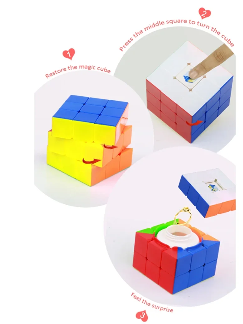 Creative magic Cube Hidden Safe Magic Speed Cube Secret Compartment Stash Box Jewelry Change Secret Storage Safe Holiday Gift –