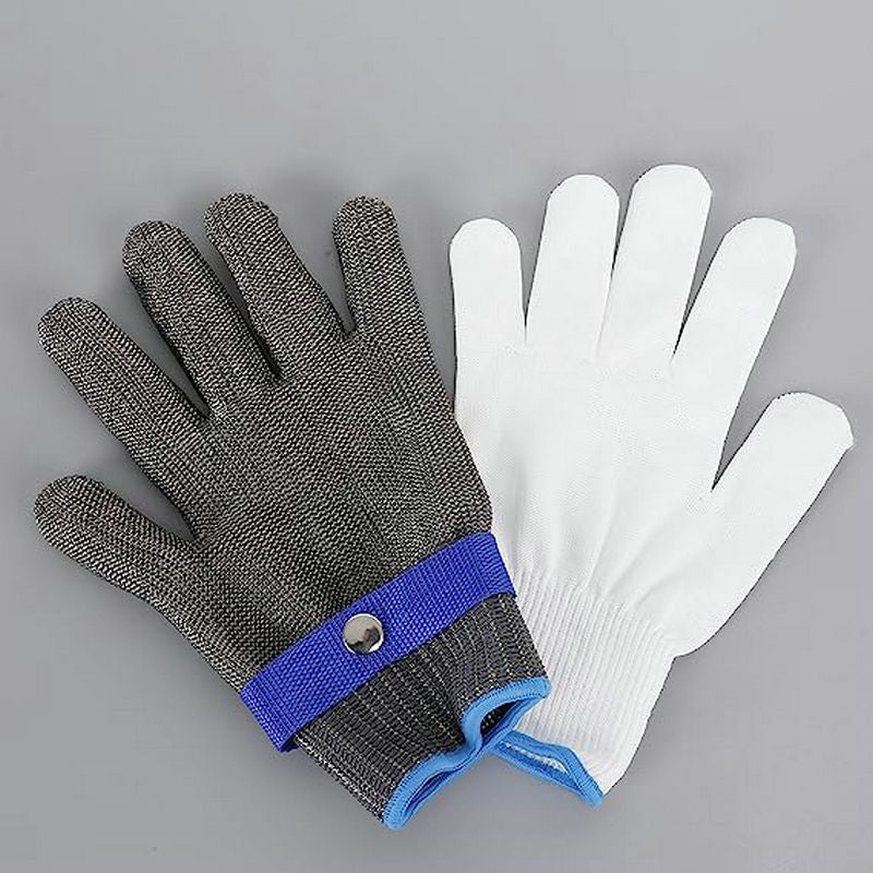 Stainless Steel Cut-Resistant Glove – Safety Mesh Glove for Butchers, Cutting, and Fish-Killing