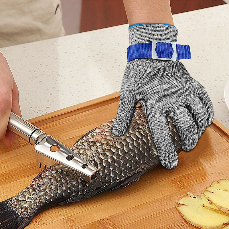 Stainless Steel Cut-Resistant Glove – Safety Mesh Glove for Butchers, Cutting, and Fish-Killing