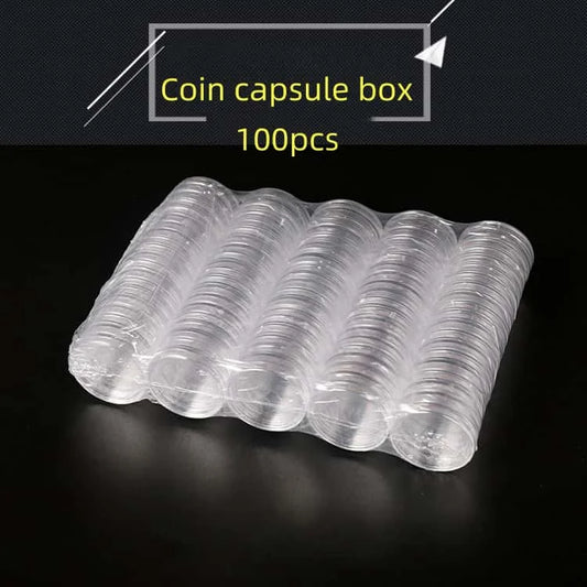 Enhanced 100-Piece Clear Coin Capsules – Crystal Protection for Your Commemorative Coins