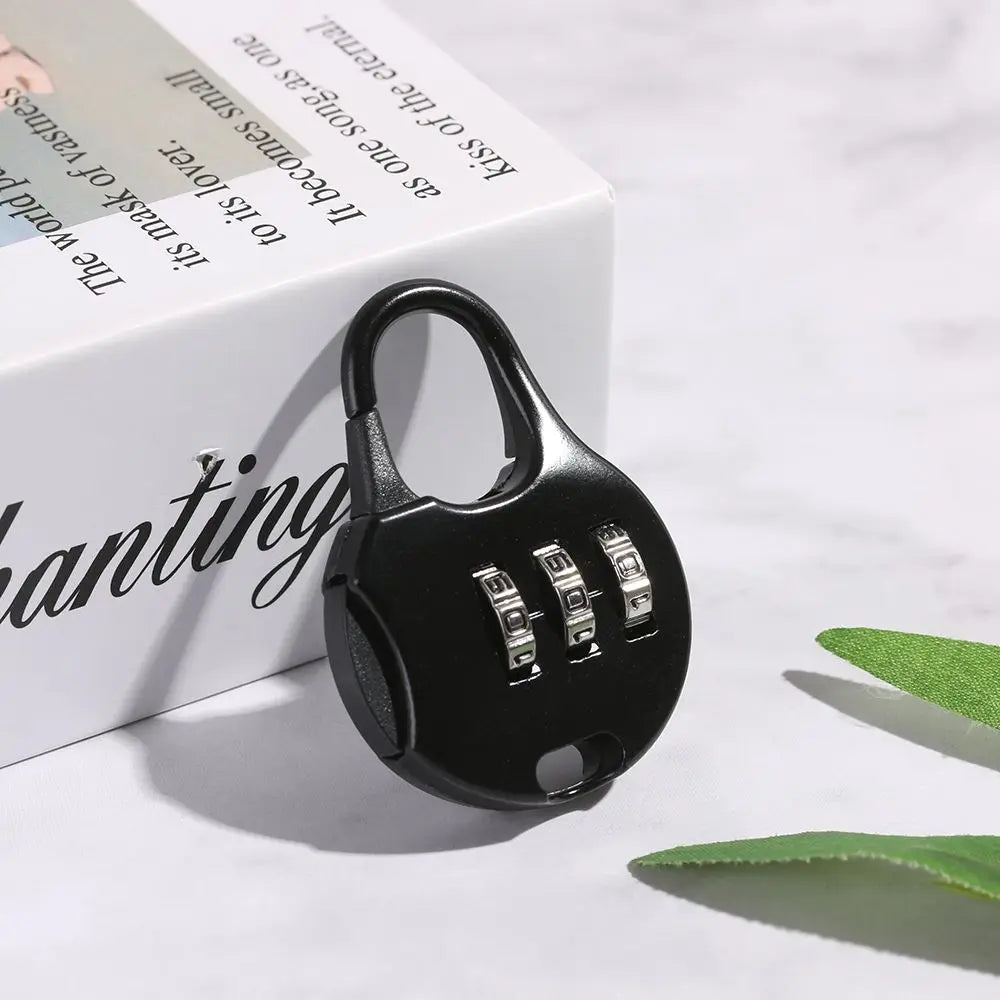 3-Digit Combination Travel Padlock – Secure Your Luggage with Ease –