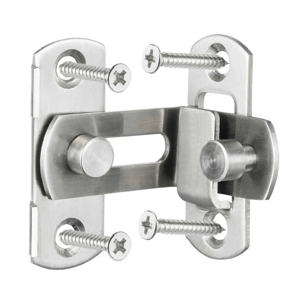 Door Lock Guard Latch Bolt 90-Degree Stainless Steel Toggle Latch Sliding Barn Door Lock Wine Cabinet Closet Right-Angle Locks –