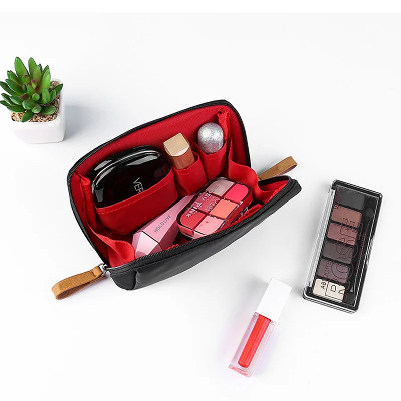 Simple Solid Color Cosmetic Bag for Women 2022 New Makeup Bag Pouch Toiletry Bag Waterproof Make Up Purses Case Hot Dropshipping –