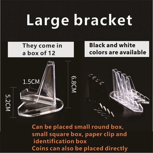 Enhanced The Large display bracket places commemorative badges, coins, coin capsules, small square box, paper clip identification box