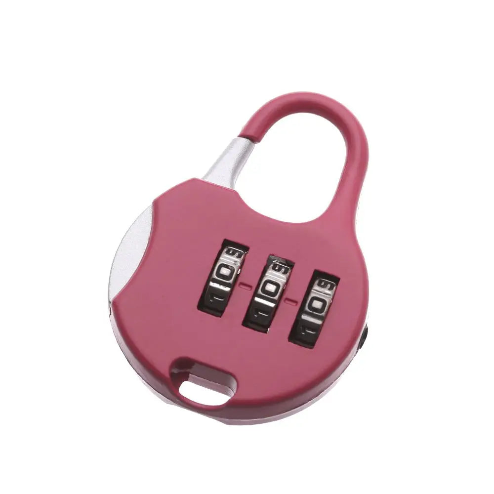 3-Digit Combination Travel Padlock – Secure Your Luggage with Ease –