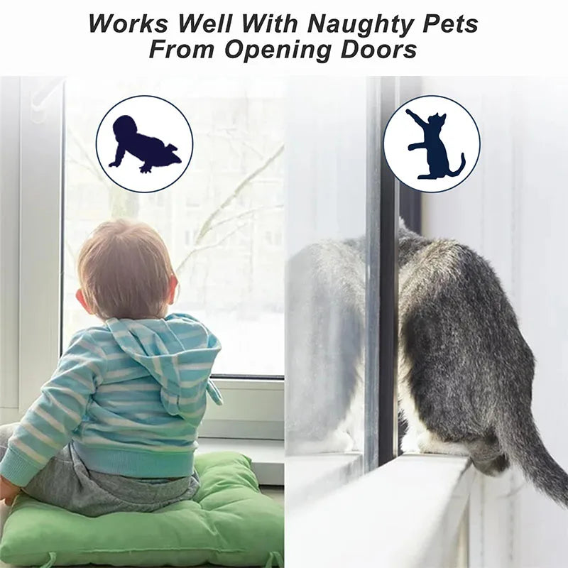 Child & Pet Safe Door Lever Locks – Easy, Secure, Worry-Free (1/2 Pack) –