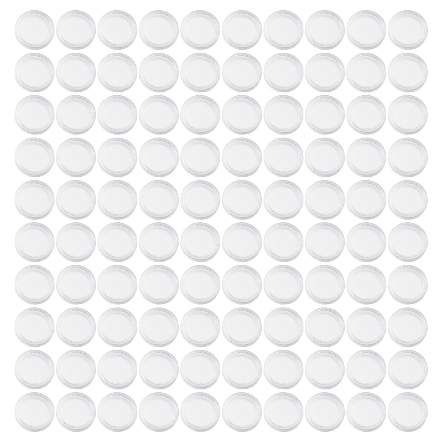 100-Piece 16mm Transparent Coin Display Capsules –