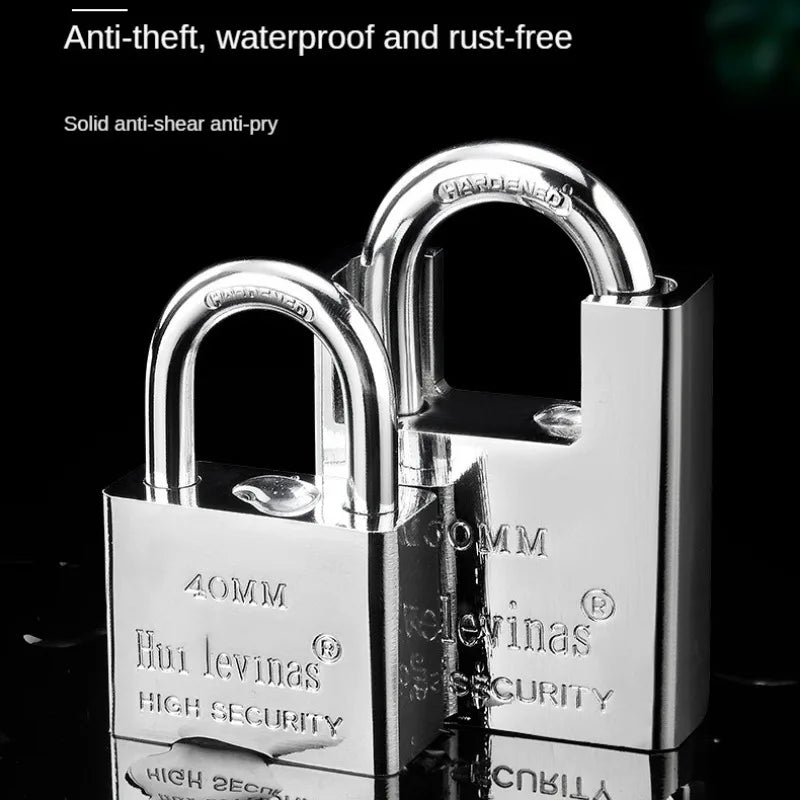 Stainless Steel Padlock Household Small Lock Head Anti-theft and Anti Prying Lock Dormitory Waterproof and Anti Rust Lock Locker –