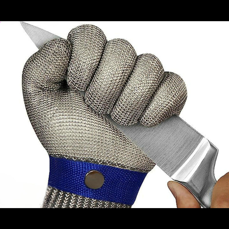 Stainless Steel Cut-Resistant Glove – Safety Mesh Glove for Butchers, Cutting, and Fish-Killing