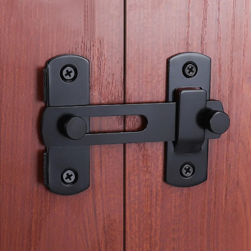 90° Right Angle Sliding Barn Door Latch – Secure Lock for Gates, Cabinets, and Closets