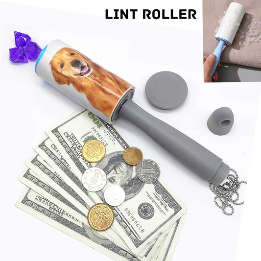 Safe Stash Storage Sight Secret Tearable Roll Paper Sticky Roller Dust Wiper Replaceable Cleaning Brush Tool For Pets –