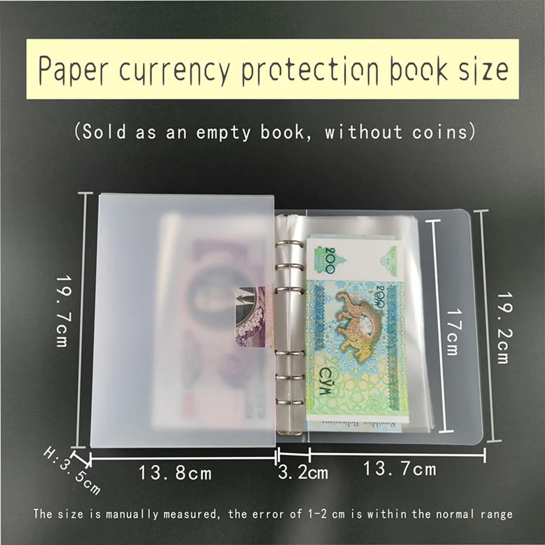 100-Slot Coin & Banknote Collection Album –