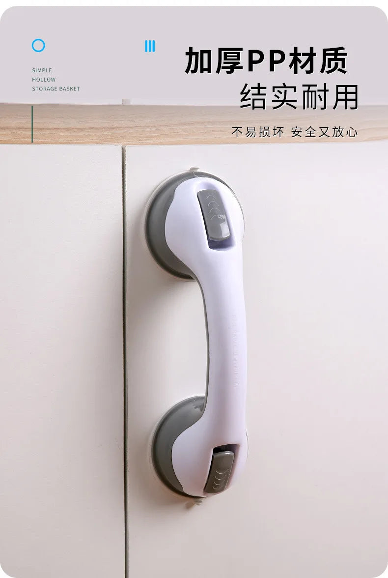 Shower Handle Safety Helping Handle Anti Slip Support Toilet Bathroom Safe Grab Bar Handle Vacuum Sucker Suction Cup Handrail –