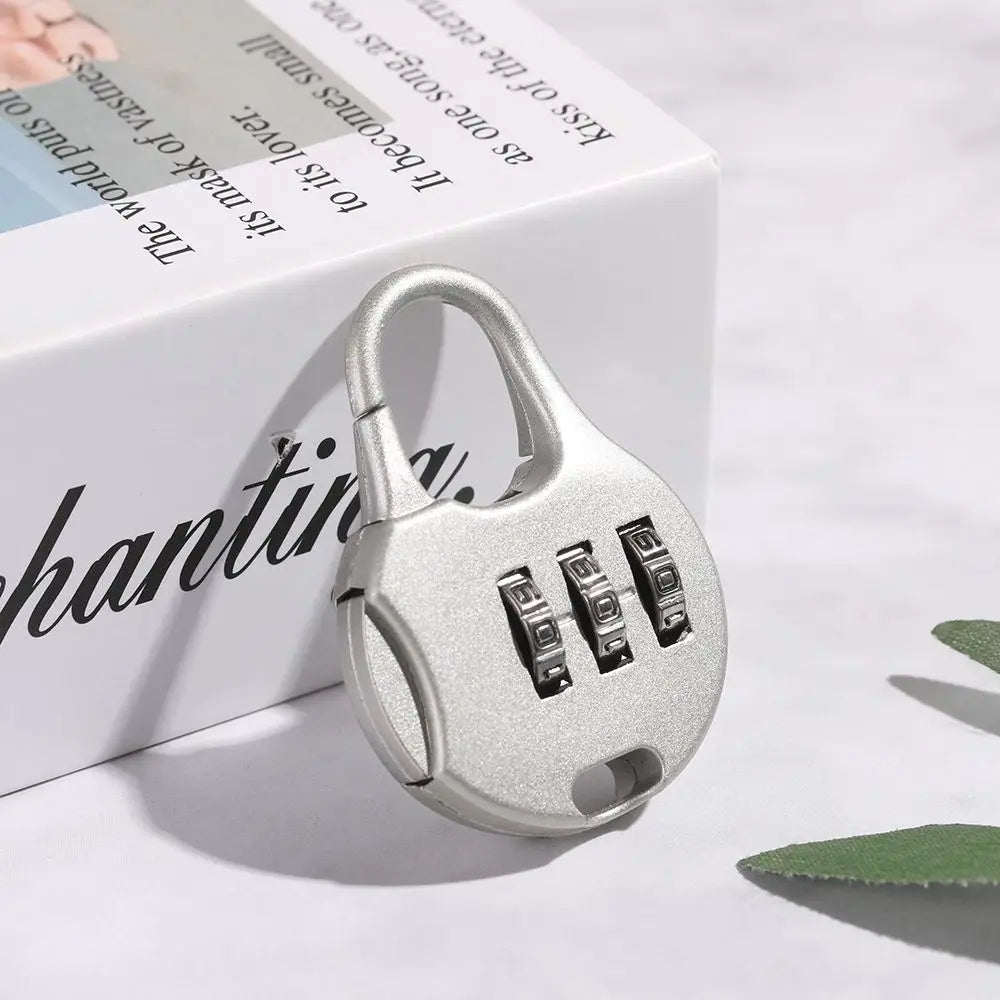 3-Digit Combination Travel Padlock – Secure Your Luggage with Ease –