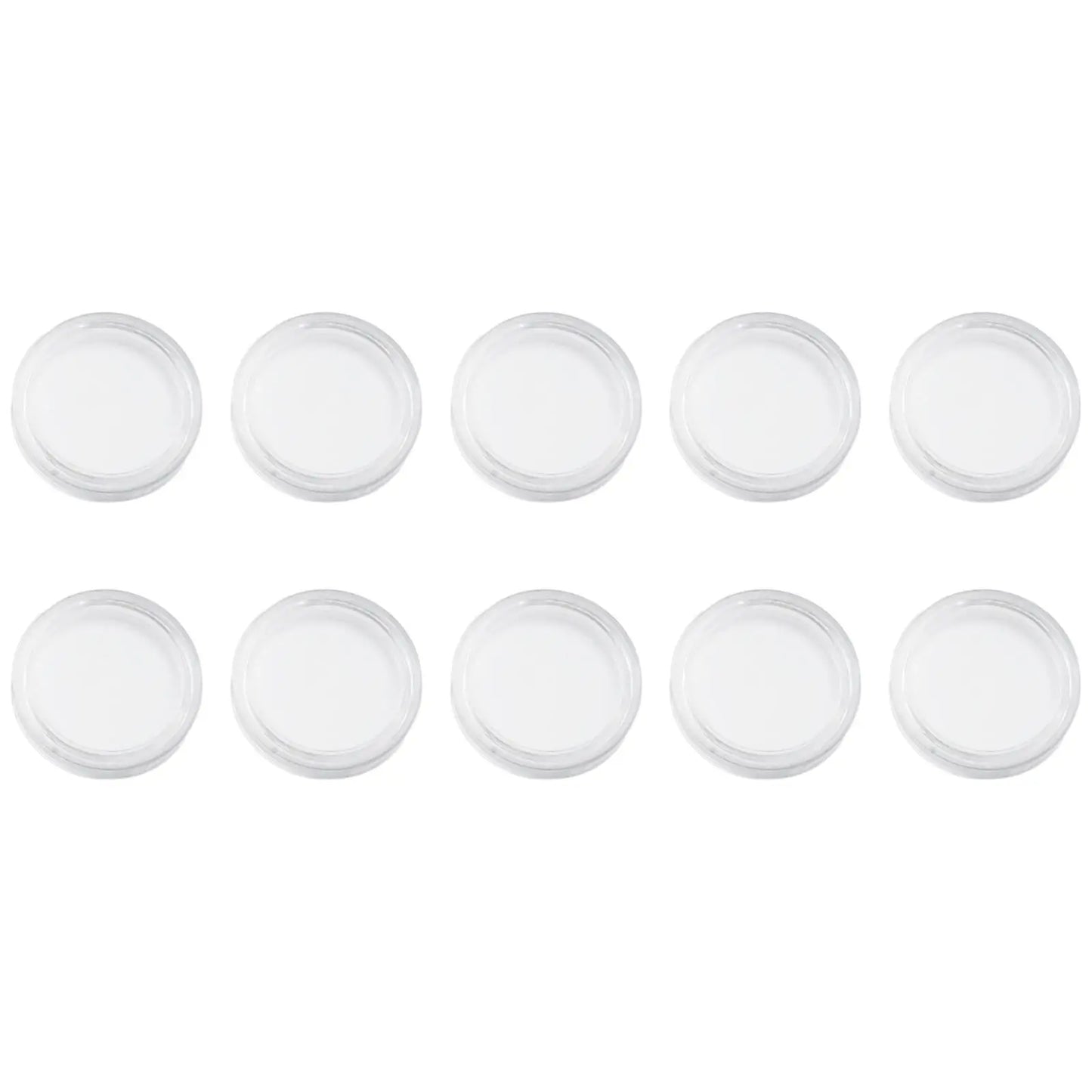 100-Piece 16mm Transparent Coin Display Capsules –