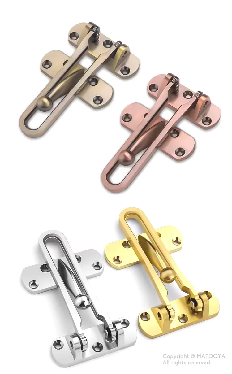 Anti-theft Buckle Door Bolt Door Lock Buckle Hasp Door Anti-lock Buckle Household Thickening Mute Anti-rust –