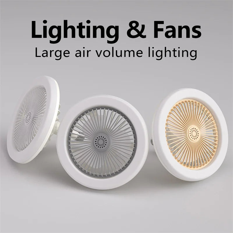 Socket Fan Light with Remote Control –