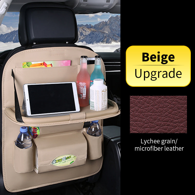 Car Back Seat Organizer Storage Bag with Foldable Table –