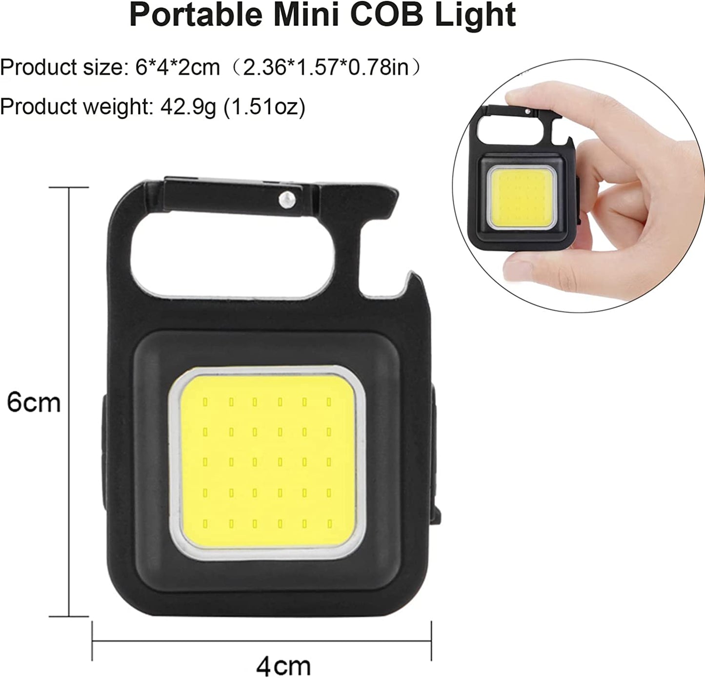 Cob Keychain Work Light –