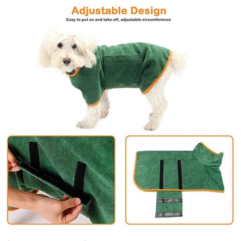 Dog Bathrobe Towel –