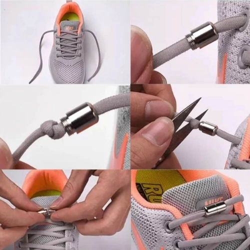 Elastic No Tie Metal Shoelaces –